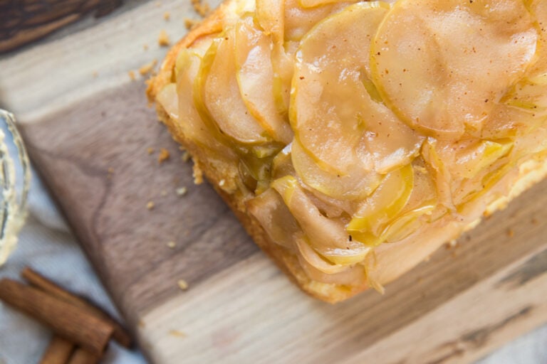 gateau pommes tatin dessert automne Cinq Fourchettes