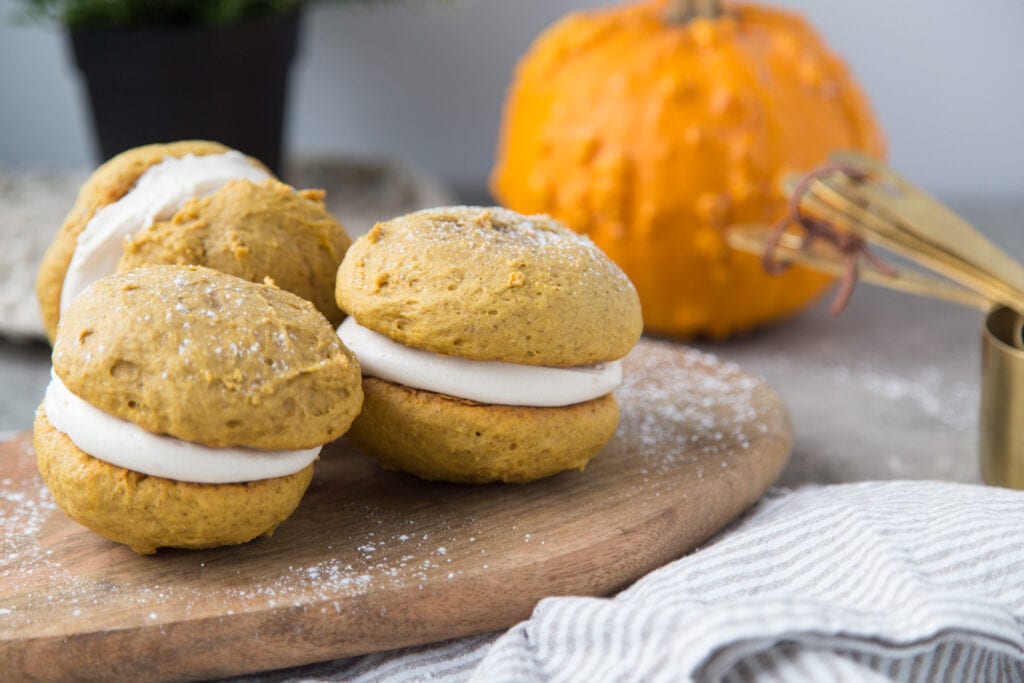whoopies automne pumpkin spice Cinq Fourchettes dessert recette
