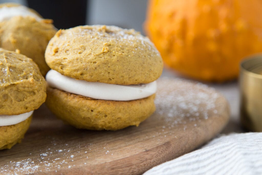 whoopies automne pumpkin spice Cinq Fourchettes dessert recette