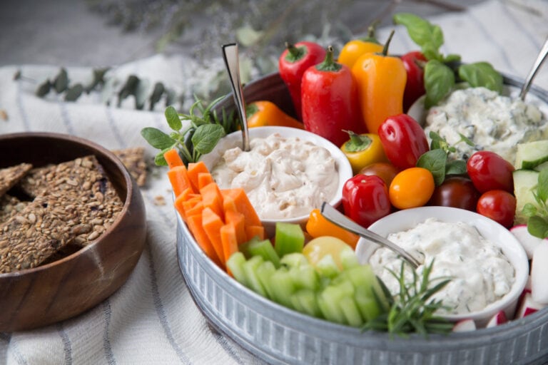trempettes classiques légumes crudités Cinq Fourchettes