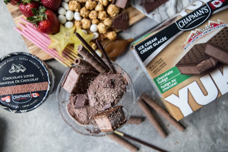 sundae gourmand crème glacée été recette Cinq Fourchettes Chapman's