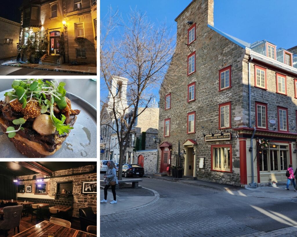 5 adresses à découvrir à Québec voyage Québec travel solo Cinq Fourchettes hôtel Nomad Spa STRÖM La patate d'or Justine deTerroir restaurant tourisme