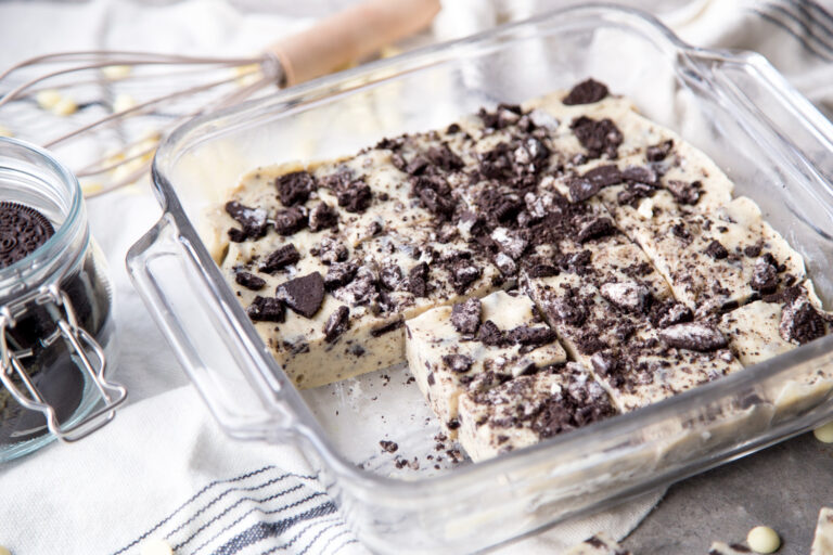 Fudge aux biscuits Oreo cookie recette recipe Cinq Fourchettes