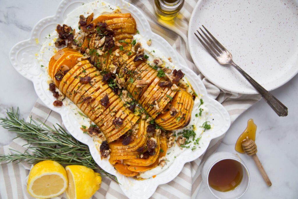courge butternut hasselback squash Cinq Fourchettes recette recipe 