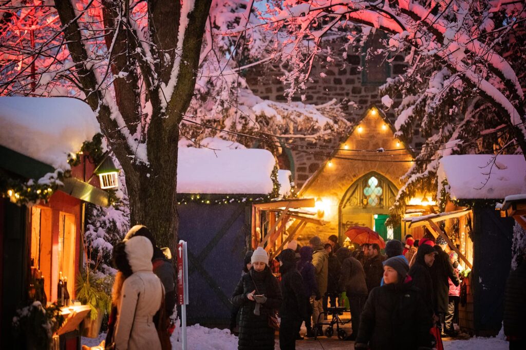 Marché de Noël Québec région Cinq Fourchettes voyage gourmand temps des fêtes