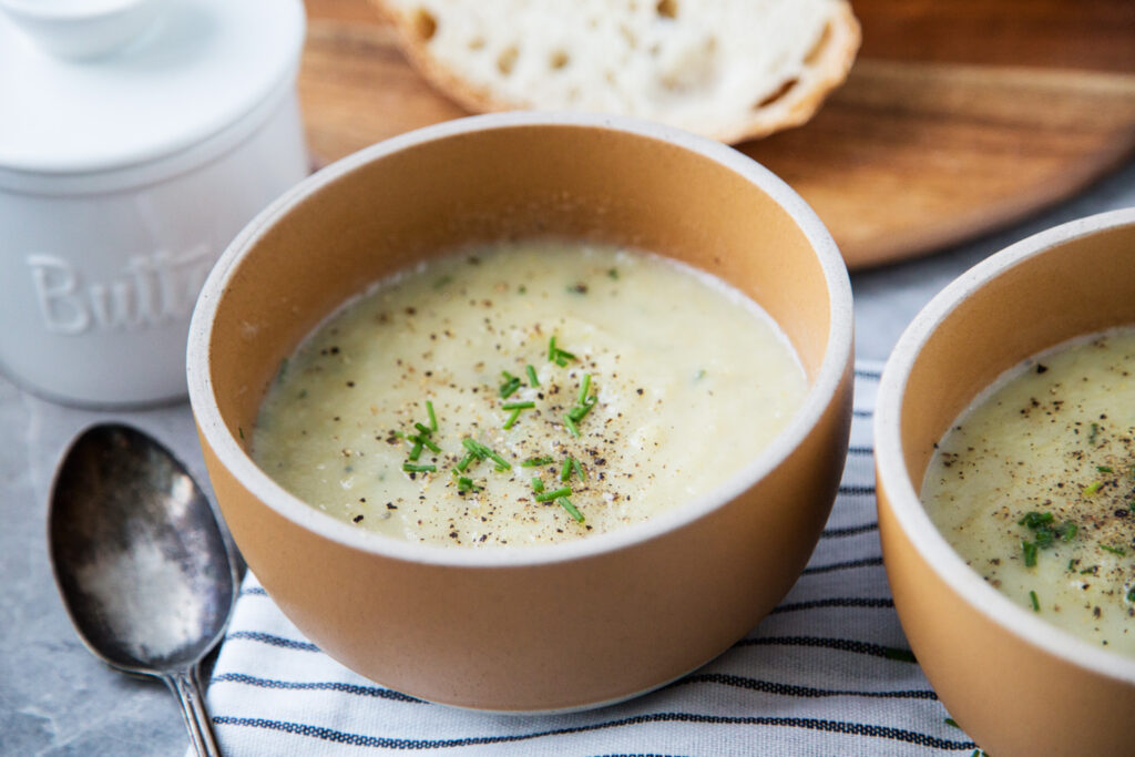 crème de céleri celery cream soupe soup recette recipe Cinq Fourchettes