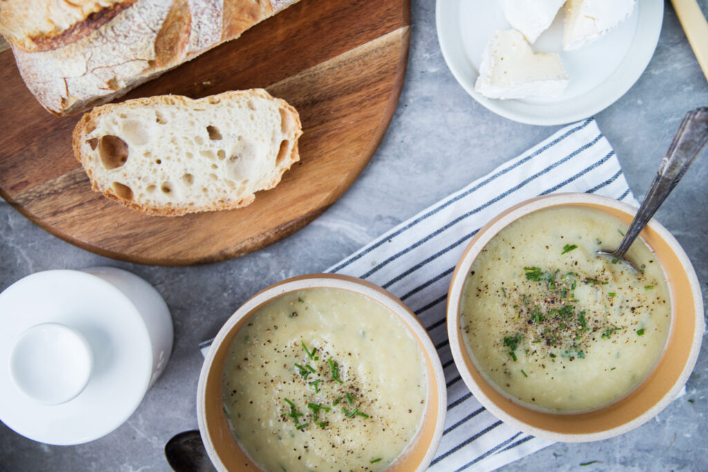 crème de céleri celery cream soupe soup recette recipe Cinq Fourchettes