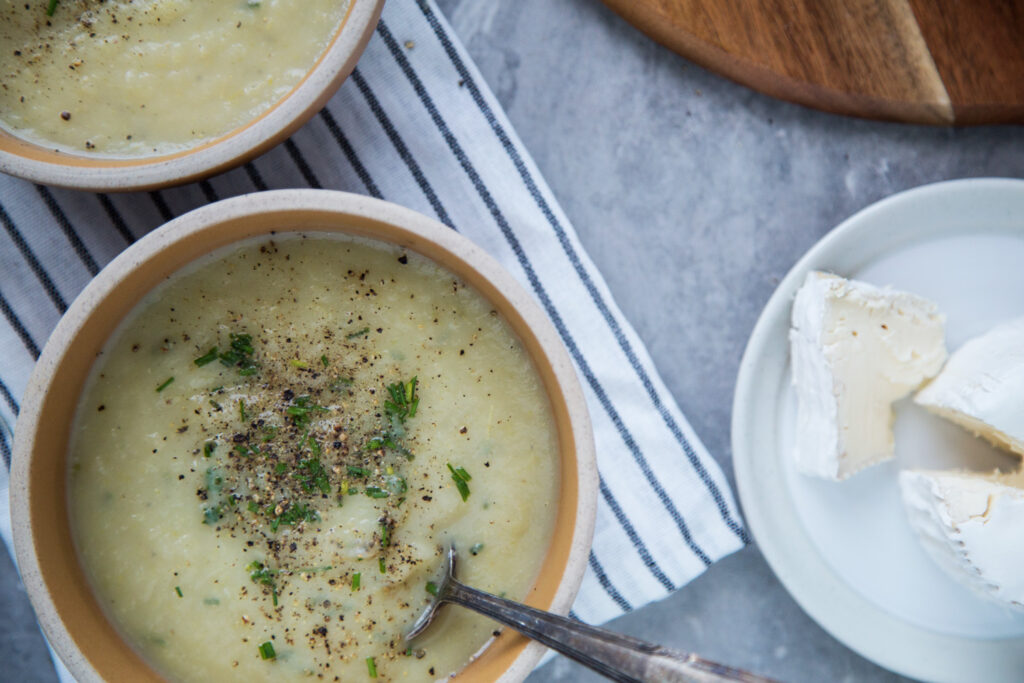crème de céleri celery cream soupe soup recette recipe Cinq Fourchettes