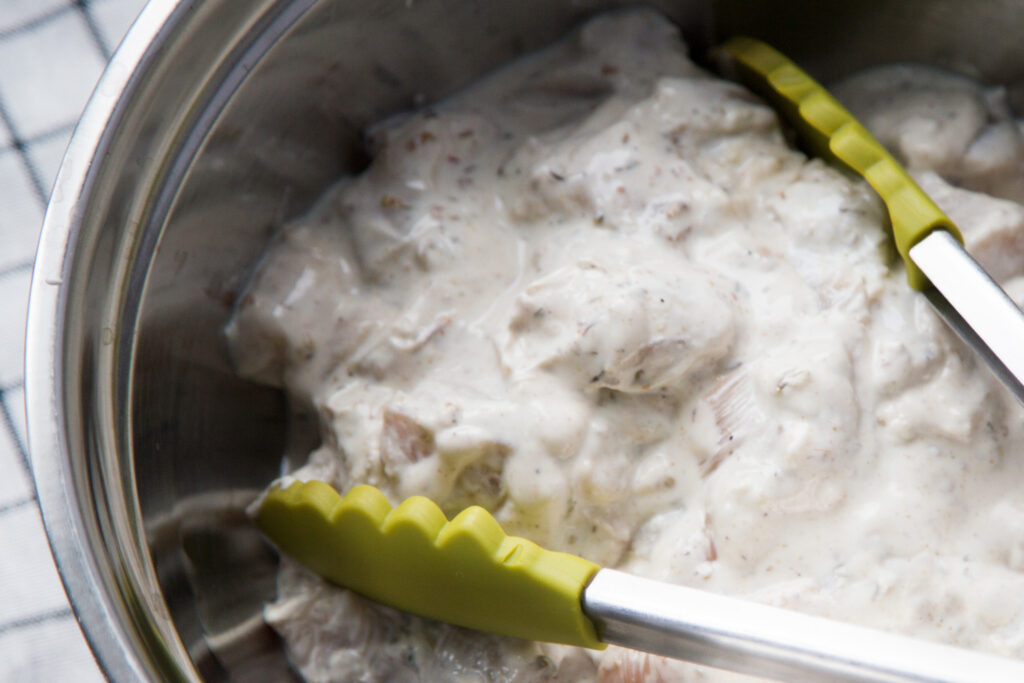 marinade au yogourt style gyros recette recipe Cinq Fourchettes