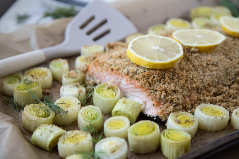 saumon en croûte poireau sauce aneth leek dill salmon cinq fourchettes recette recipe