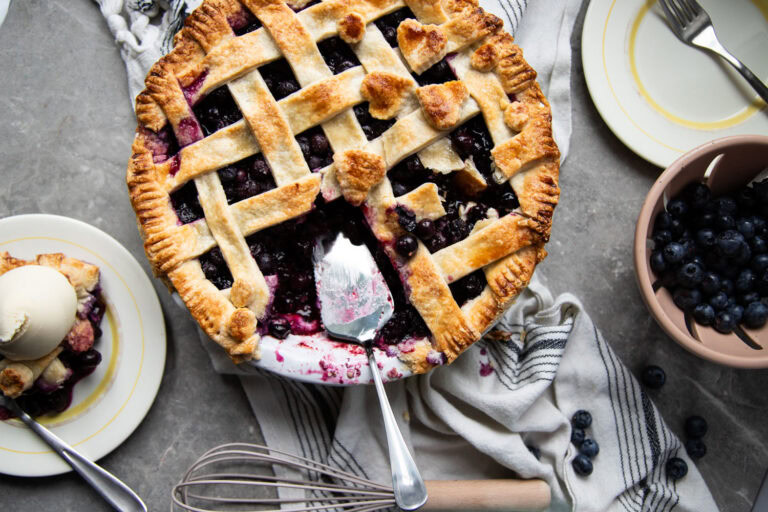 Tarte aux bleuets du Québec recette recipe blueberry pie Cinq Fourchettes