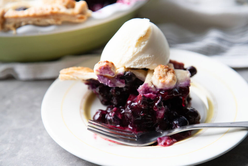Tarte aux bleuets du Québec recette recipe blueberry pie Cinq Fourchettes