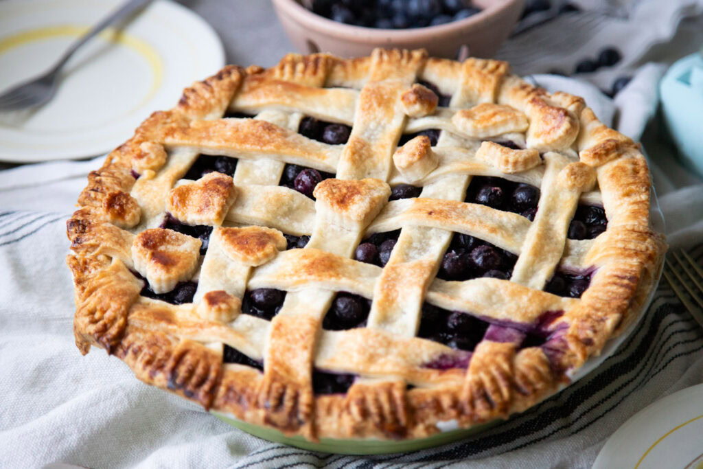 Tarte aux bleuets du Québec recette recipe blueberry pie Cinq Fourchettes