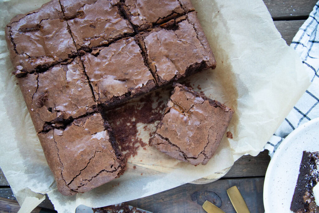 brownies caramel cinq fourchettes recette recipe dessert