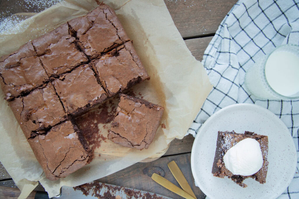 brownies caramel cinq fourchettes recette recipe dessert
