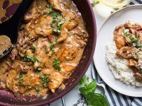 poulet sauce cremeuse aux tomates sechees Cinq Fourchettes (3)